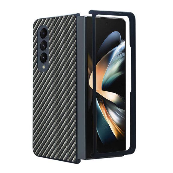 ANJ  Protective Snap-On Design Printed Case Compatible with Samsung Galaxy Z Fold 4 - Carbon Fiber Print