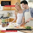 thumbnail image 7 of DWËLLZA KITCHEN 1L Black Airtight Food Storage Containers with Lids Set of 6, 7 of 7