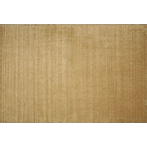 Ahgly Company Machine Washable Indoor Rectangle Contemporary Gold Area Rugs, 8' x 12'