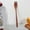 Brown_Base#914, variant on Natural Wooden Long Handle Spoon Fork 9-Inch Serving Utensil Kitchen Cooking Tableware for Soup Coffee Porridge Dessert, Handcrafted Phoebe Wood Flatware