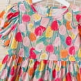 thumbnail image 3 of Cethrio Kids Girls Summer Dresses 2025, Cotton Crewneck Printed A-Line Casual Dresses Multicolor Size 5-6T, 3 of 6