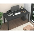 thumbnail image 5 of 62.9 Inch Large Computer Desk, Gaming Computer Desk with A Modern Design, Office Computer Desk at Home, Perfect for Office Work, Gaming, Studying, and Writing, Etc., Black., 5 of 7