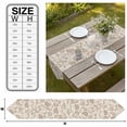 thumbnail image 3 of Khaki Fruit Table Runner Linen Burlap Table Runner 70 Inches Long Country Retro Floral Botanical Plant Dresser Scarves for Kitchen Island Coffee Dining Party Wedding Banquet Holiday Decor 13"x70", 3 of 8