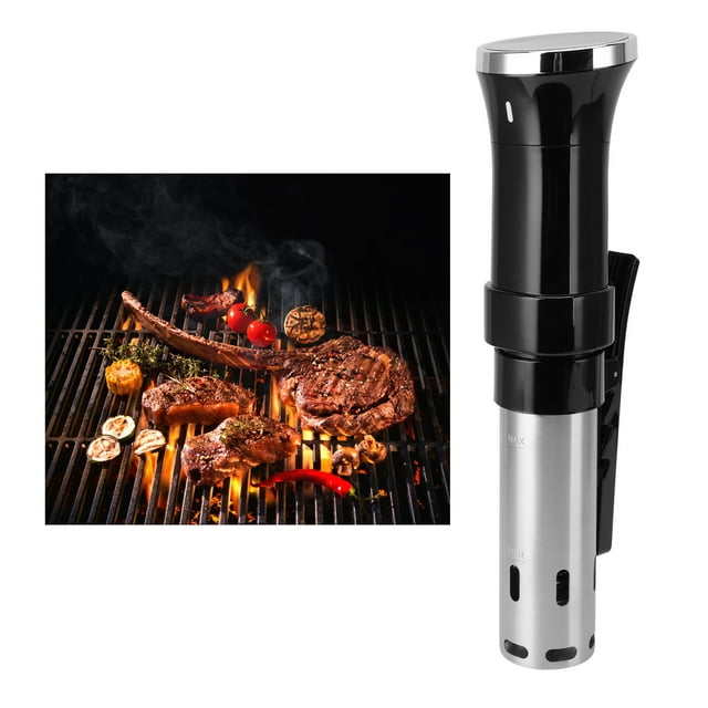 Vacuum Precision Immersion Circulator, Stainless Steel Portable 1100W Sous Vide Cooker, Precision Cooker with Accurate Temperature, Ultra Quiet, IPX7 Waterproof for Kitchen Use