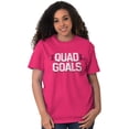 thumbnail image 4 of Quad Goals Weightlifting Barbell Plus Size Crewneck Graphic Tee Shirt Brisco Brands 2X, 4 of 5