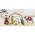 thumbnail image 2 of Swatland, Sally 24x14 Black Ornate Wood Framed with Double Matting Museum Art Print Titled - Nativity, 2 of 4