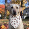 thumbnail image 2 of Dog Bandana 1 Pack,White Cow Strawberry Heart Pattern Bandanas for Dogs,Cat Bandana,Small/ Large Dog Bandana 2 Size,Dog Bandanas Girl Boy, 2 of 5
