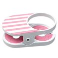 thumbnail image 2 of SomWiBe Pink Clip On Cup Holder for Desk, Plastic Table Edge Drink Holder with Clamp for Coffee Cups, Cans and Bottles, Space Saving Beverage Organizer, 7.87 in, 2 of 9