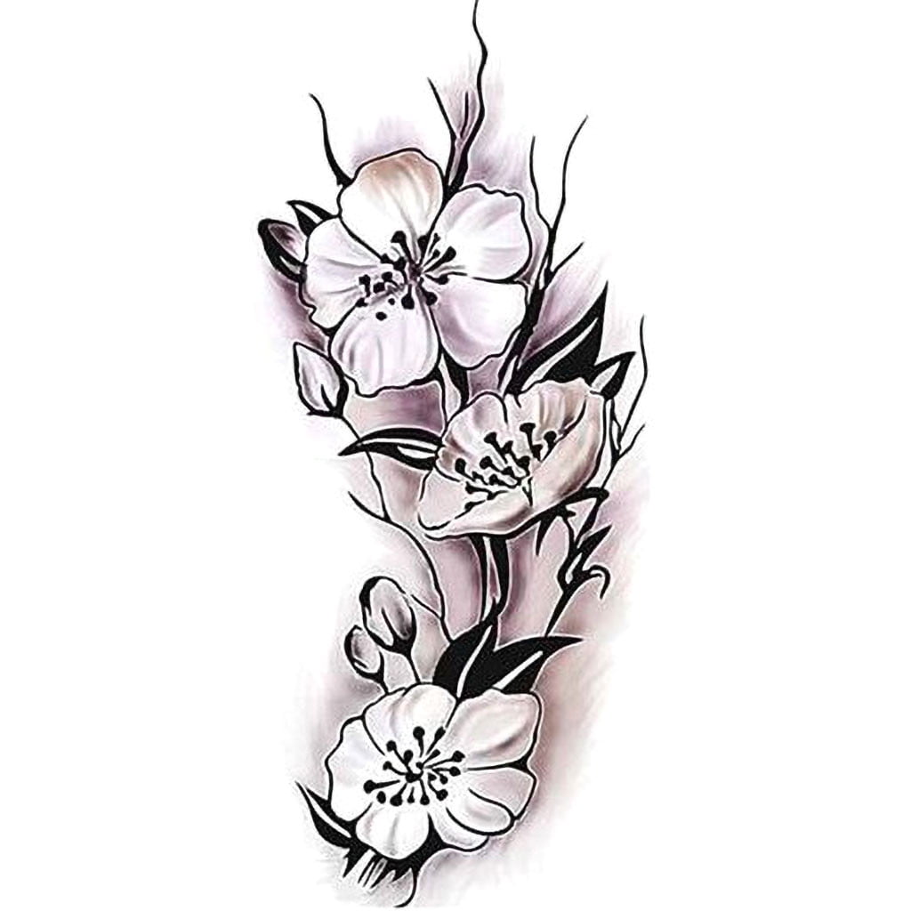 flower sleeve tattoo designs for women