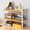 Wood White, variant on TXRUME 2-Tier Desktop Shelf Organizer, Desk Storage for Home & Office Supplies, Multifunctional Holder for Desk with White Board & White Metal Frame