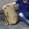 thumbnail image 2 of LinYooLi Outdoor Large Bag Rucksack Mens Military Canvas Backpacks Male Multi-functional Bucket Shoulder Army Bag Tourist Foldable, 2 of 6