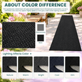 Black 2x18 Runners Rugs For Hallway Extra Long Washable Runner Rug ...