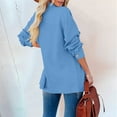 thumbnail image 5 of Vedolay Womens Coats Basic Comfy Loose Fit Long Sleeve Open Front Cardigan Blue,XL, 5 of 5