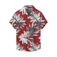 thumbnail image 4 of Stamzod Button Up Short Sleeve Shirts for Men Fashion Tropical Printed Short Sleeve Hawaiian Shirt Summer Plus Size Mens Beach Shirts Multicolor-8 XXL, 4 of 5