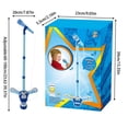 thumbnail image 3 of Outdor Kids Microphone With Adjustable Stand | Karaoke For Boys Girls With Rotating Colored Lights And | Music Connecting Machine For Home Daily Play And, 3 of 6