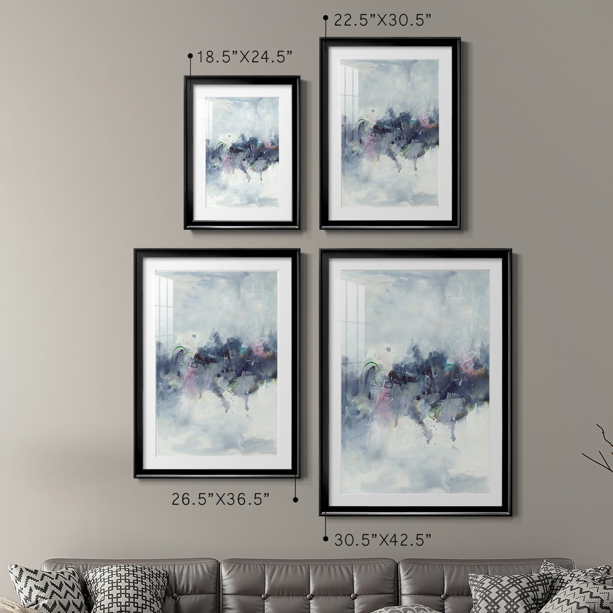 Wexford Home Birds I Premium Framed Print, 26.5" x 36.5" - Ready to Hang, Black (Set of 2)