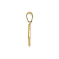 thumbnail image 2 of 14k Yellow Gold Script Initial D Pendant for Women, Polished Cursive Alphabet Charm Necklace, Elegant Monogram Jewelry for Identity and Everyday Wear, 2 of 6