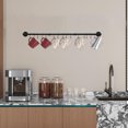Untyo Cookware Shelf Organizer Wall Mounted Pot Rack with 16 Hooks