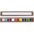 thumbnail image 6 of 1pc Wood & Acrylic Flip Top Paintbox Multifunction Palettes Painting Supplies Rectangle Camel 223x54.5x23mm Inner Diameter: 206x20mm, 6 of 9