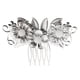 thumbnail image 5 of 1 juego de pendientes colgantes con borlas y peineta de flores chinas antiguas, color blanco, 5 of 9