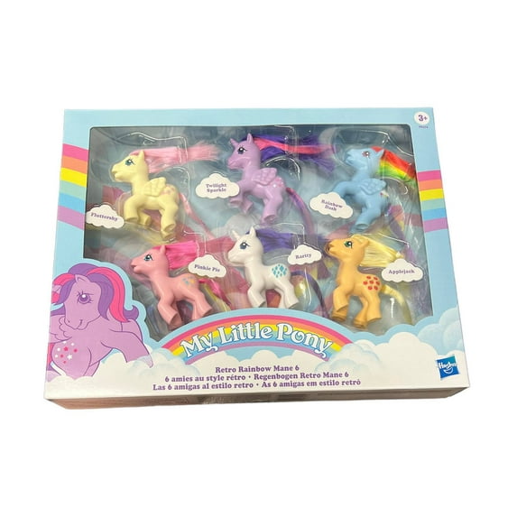 My Little Pony Retro Rainbow Mane, Pack of 6