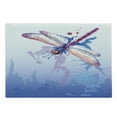thumbnail image 1 of Dragonfly Cutting Board, Colorful Moth Watercolored Design Abstract Grunge Ombre Color Change Print, Decorative Tempered Glass Cutting and Serving Board, Large Size, Multicolor, by Ambesonne, 1 of 1