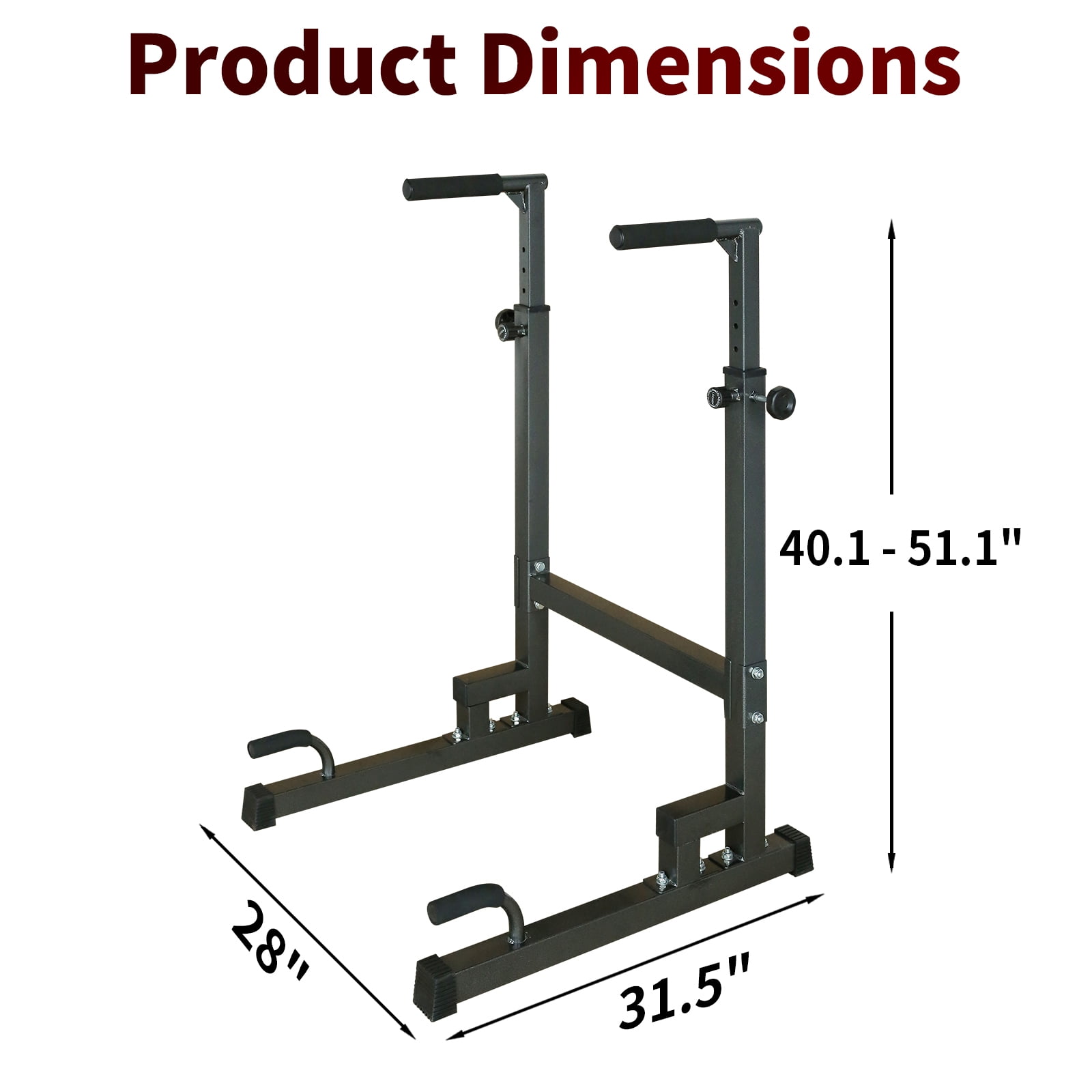 S-HOME Multi-Function Fitness Equipment Adjustable Height Power Tower Detachable Bench 330LBS Hold Capacity Home Gym Workout