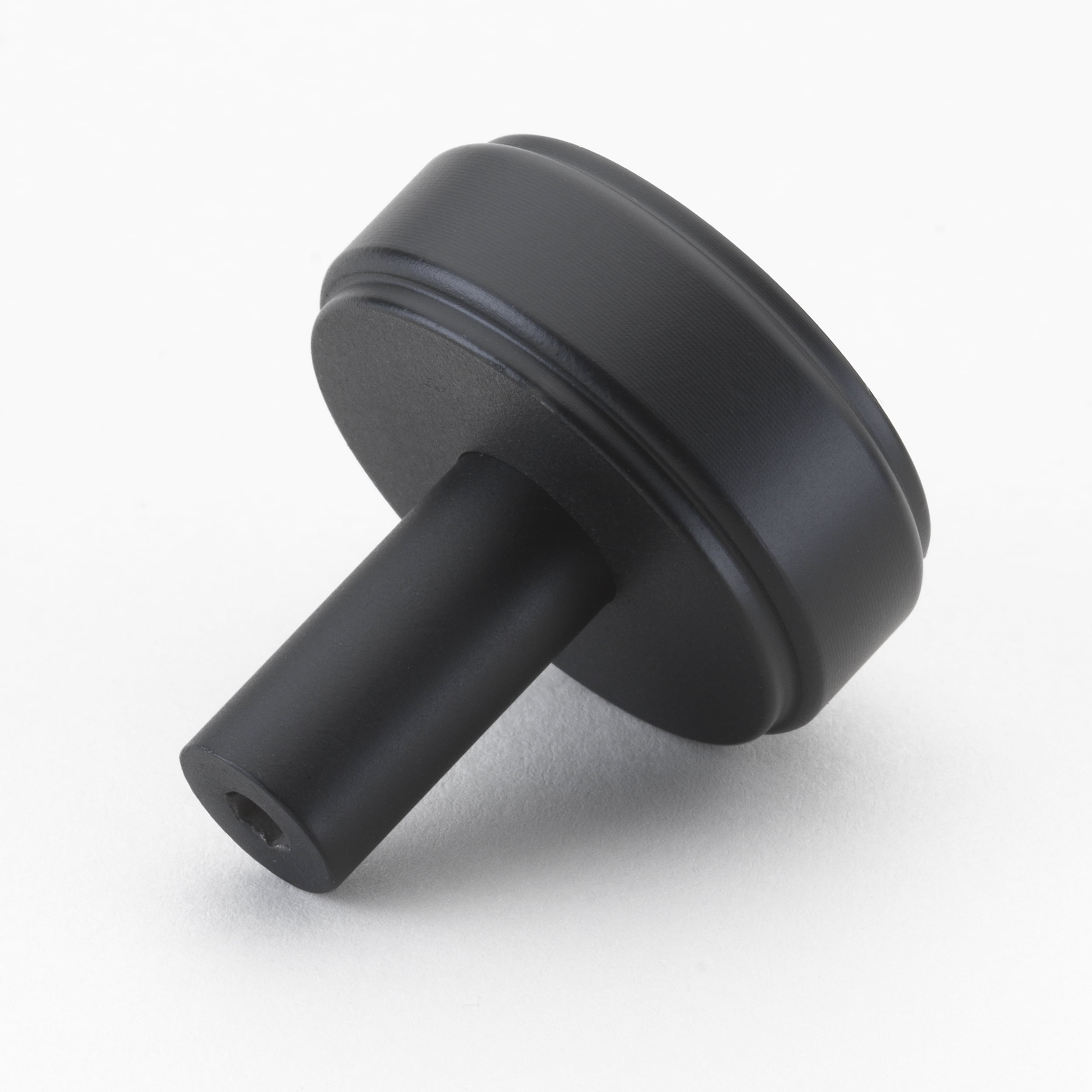 GlideRite 1-1/2 in. Solid Round Cabinet Knob, Matte Black