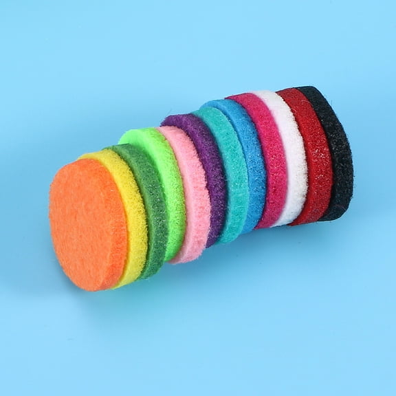 Topbathy 12Pcs Oil Diffuser Necklace Replacement Fragrance Discs Assorted Color for Essential Oil Users