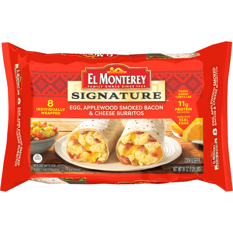 El Monterey Breakfast Wraps, 1.79 kg