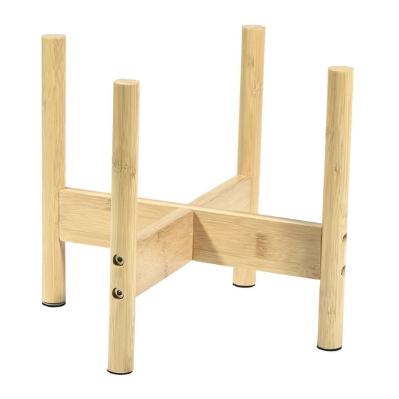 Unique Bargains 10' x 10' x 10' Bamboo Plant Stand, Corner Plant Shelf Rack for Indoor Outdoor Plants