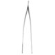 thumbnail image 4 of 5.9" Long Silver Tone Bent Curved Tip Tweezers Forceps Plier Hand Tool, 4 of 5