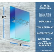 Laminated Ukulele Chord & Fretboard Note Chart - 11x17 Easy Instructional Poster for Beginners - Chords & Notes - A New Song Music