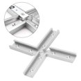 thumbnail image 4 of T Track Connector, 100mm Length T Slot Connectors Kit 30mm Width 4Pcs Aluminium Alloy  For Woodworking Silver, 4 of 8