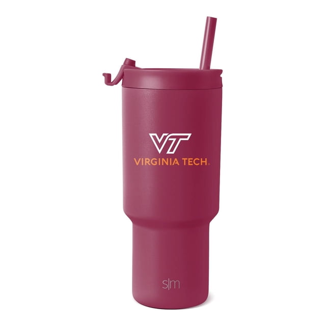 Vaso Simple Modern Virginia Hokies de acero inoxidable de 900 ml