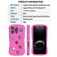 thumbnail image 2 of Allytechgroup Kids Case Compatible with iPhone 16 Pro Max 6.9", [1x Screen Protector] Soft EVA Slim Lightweight Kid-Friendly Design Shockproof Back Cover for Apple iPhone 16 Pro Max, Rose, 2 of 6