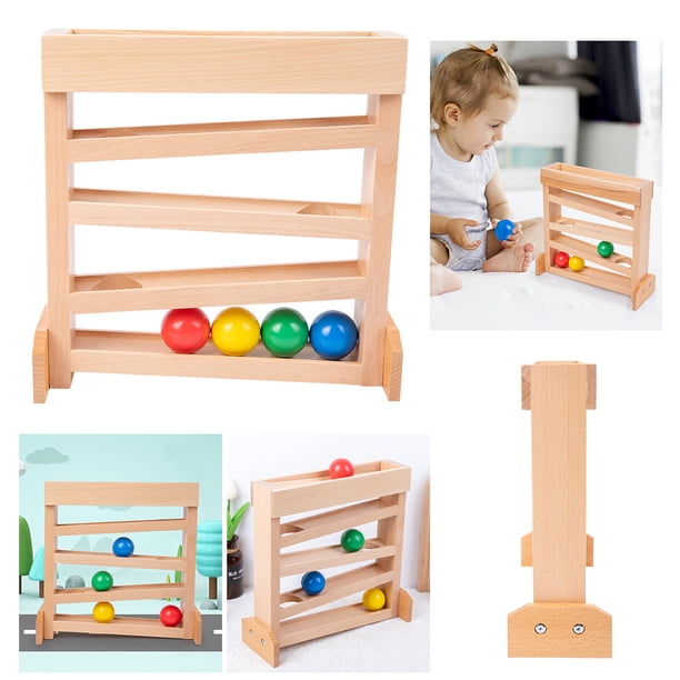 Ball Run Toys Montessori Tracker Drop para Bebés 1 A 3 Años