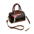 thumbnail image 2 of Bolso de mano para mujer con cremallera, grande, informal, de moda, para viajes al aire libre, trabajo y Negro, 2 of 9