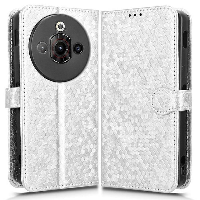 For ZTE nubia Focus Pro Wallet Case Dot Pattern Imprint PU Leather Phone Cover - Green