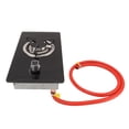 thumbnail image 4 of RV Gas Cooktop, Estufa de Gas de Un Solo Quemador Vidrio Templado Fácil de Limpiar 1.8kw Potencia Portátil Con Tubbería de 1,7 M Para Caravana de Campista para La Al Aire, 4 of 7