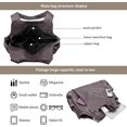 thumbnail image 5 of Sunyuer Vintage Hobo Bag for Women - Large Capacity Crossbody Shoulder Handbag with Multi Pockets, 3-Way Carry, Adjustable Strap, 5 of 7