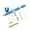 Blue, variant on Professional Double Action for General-Purpose Art-and-Craft Project Cake Decorating Makeup Art Nails Tool set
