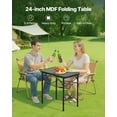 thumbnail image 2 of VEVOR 2ft Folding Portable Camping Table Aluminum Outdoor Table Adjustable Height, 2 of 9