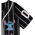 thumbnail image 4 of Disney Ladies Lilo and Stitch Shirt - Ladies Classic Lilo and Stitch Baseball Jersey Lilo and Stitch Mesh Jersey Black, Large, 4 of 7