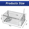 thumbnail image 2 of 4 Pack Humane Rat Traps - Rodent Trap for Squirrel Mouse, Mice, Live Rat Traps Catch and Release for Indoors and Outdoors(10.6"x 5.5"x 4.5"), 2 of 4