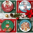 thumbnail image 5 of Tumao Christmas Plates Set 9 inch Christmas Party Supplies Decorations, Red Green Merry Christmas Party Tableware Set for Family, 60 Pcs, 5 of 7