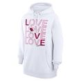 thumbnail image 2 of Women's G-III 4Her by Carl Banks  White Arizona Cardinals Love Graphic Pullover Hoodie, 2 of 5
