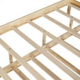 thumbnail image 5 of ARCTICSCORPION Kid's House Frame Full Wooden Standard Bed with Trundle, Natural, 5 of 7