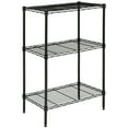 thumbnail image 3 of SAFAVIEH Sierra Mini 3-Tier Chrome Wire Shelf Black, 3 of 5