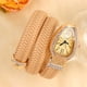 thumbnail image 3 of Reloj de serpiente de moda, creativo y distintivo, reloj de cuarzo para mujer, pulsera con correa de cuero con incrustaciones de diamantes, 3 of 6